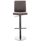 thumbnail of Conjunto de 2 bancos de bar Cadiz com cobertura em imitação de pele preto/marrom