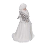 thumbnail of Vacchetti Babbo natale in resina bianco cm14x12h23