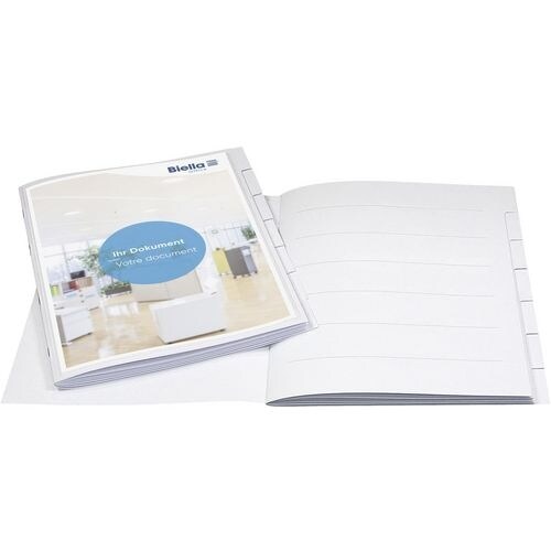 Biella Ordnungsmappe Orga-File DIN A4 Weiß Karton 6-teilig 24 x 31,5 cm