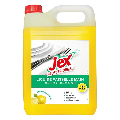 Jex Professionnel liquide vaisselle main citron 5L - ultra concentré