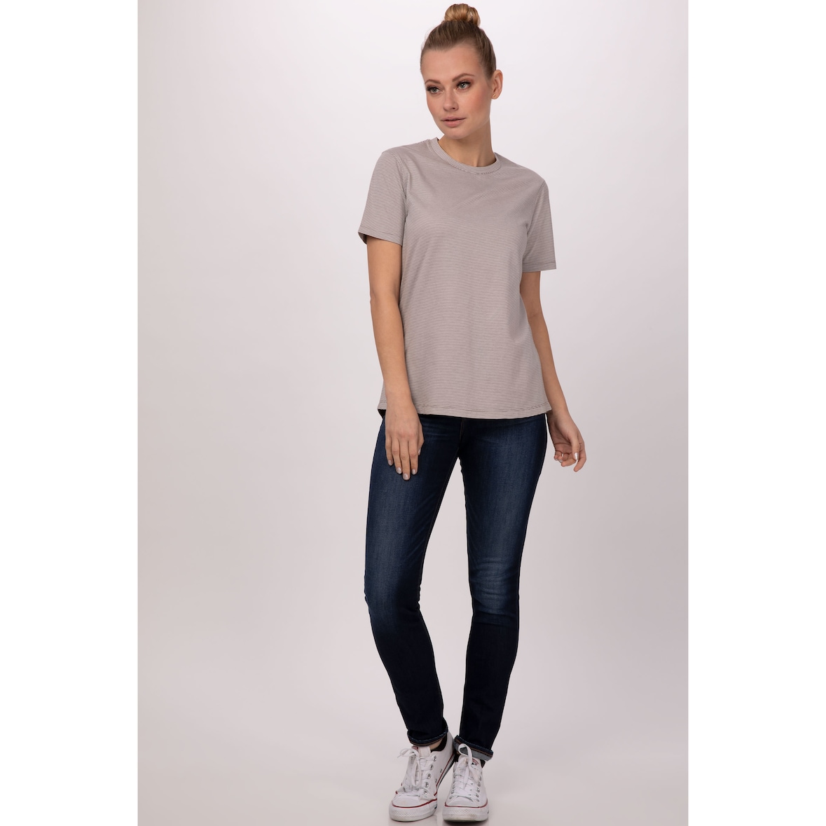 Chef Works® Gestreifte T-Shirts Damen Urban Collection Artikel SHT01W Natur Größe M