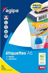 thumbnail of agipa Universal-Etiketten, Durchmesser: 15 mm, rund , weiß