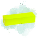 thumbnail of ECOLOMIQUE - 50 Pcs - Boîte carton rectangulaire jaune - 7 macarons, 21,5 x 7 cm, Hauteur: 5 cm - ECO210MAC7J