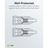 thumbnail of Goobay 50740 SAT Antennenkabel (80 dB), 2x geschirmt, 7.5 m, Weiß - F-Stecker > F-Stecker (vollständig geschirmt)
