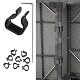 thumbnail of tectake Set da giardino in rattan con telaio in alluminio e imbottitura di 10 cm - 403835