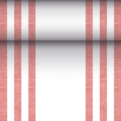 PAPSTAR, Tafellopers, stofkarakter, PV-Tissue Mix "ROYAL Collection" 24 m x 40 cm bordeaux "Lines"