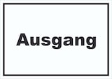 thumbnail of Ausgang Schild mit Text Exit Schluss waagerecht A2 (420x594mm)