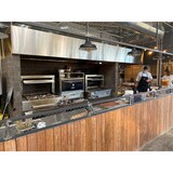 thumbnail of Forno a carbonella da tavolo, dimensioni 785x577x1095, porta blu