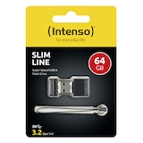 thumbnail of Intenso Slim Line unidad flash USB 64 GB USB tipo A 3.2 Gen 1 (3.1 Gen 1) Negro