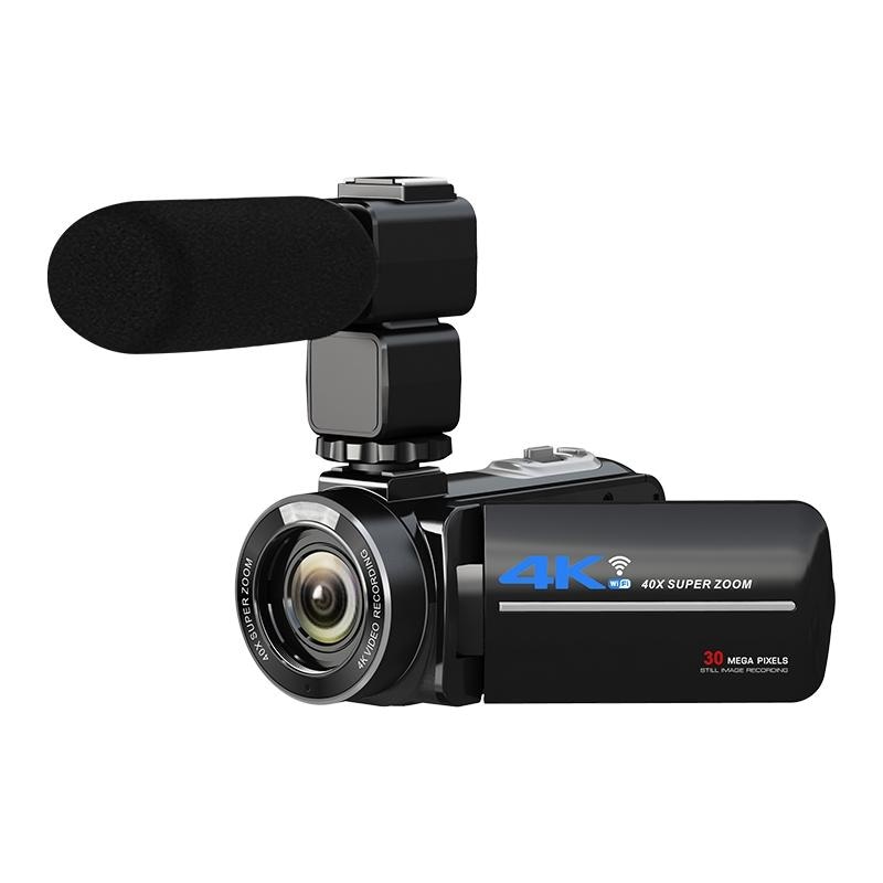 Caméscope Numérique 4K Avec Écran Tactile Zoom 40X Microphone Et Objectif Grand Angle YONIS