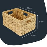 thumbnail of HMF Aufbewahrungskorb, Korb geflochten aus Wasserhyazinthe, 2er Set, passend für Billy, 35 x 25 x 20 cm