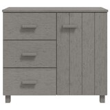 thumbnail of vidaXL Sideboard HAMAR Hellgrau 90x40x80 cm Massivholz Kiefer
