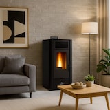 thumbnail of Poêle à granulés air Anita 11,6 kW Noir Sannover