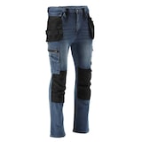 thumbnail of Arbeitshose, Strech Jeans, marine/schwarz Gr. XXL