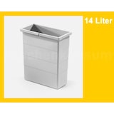 thumbnail of Hailo Inneneimer 1075989 hellgrau 14 Liter 320 x 156 x 350 mm 2 Henkel