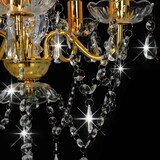 thumbnail of vidaXL Kronleuchter mit Perlen Golden Rund 5×E14