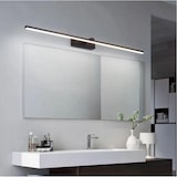 thumbnail of Applique murale LED 16 W 1600 lm, lumière chaude, noir mat, 80 cm, idéale pour tableaux et miroirs.