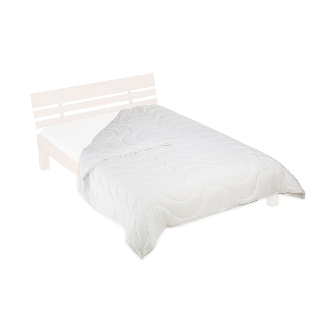 Relaxdays Bettdecke, 200x220 cm, 4 Jahreszeiten Decke, Öko-Tex Standard 100, Polyester, Schlafdecke Sommer, Winter, weiß