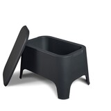 thumbnail of Tavolino basso contenitore porta bibite in resina da esterno 59x39x36h cm Toomax Petra -  Black