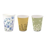 thumbnail of BIOZOYG 100 Stück Pappbecher Gänseblümchen, 200ml / 8oz, Einwegbecher, Pappbecher, Einweg-Trinkbecher, kompostierbar, grün mit Frühlingsdruck