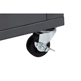 thumbnail of Tarrington House Baule da esterno, interna a LED, metallo, 133 x 61 x 67 cm, grigio