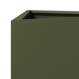 thumbnail of Helloshop26 - Pflanzkübel Hochbeet Blumenbeet Garten Terrasse 2er-Set olivgrün dreieckig 50 x 43 x 75 cm grüner Stahl 02_0039091