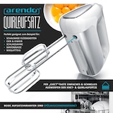 thumbnail of Arendo Elektrischer Handmixer Handrührer - inkl. 2 Quirle und 2 Knethaken aus Edelstahl - Handrührgerät - Hakenentriegelung - Turbotaste