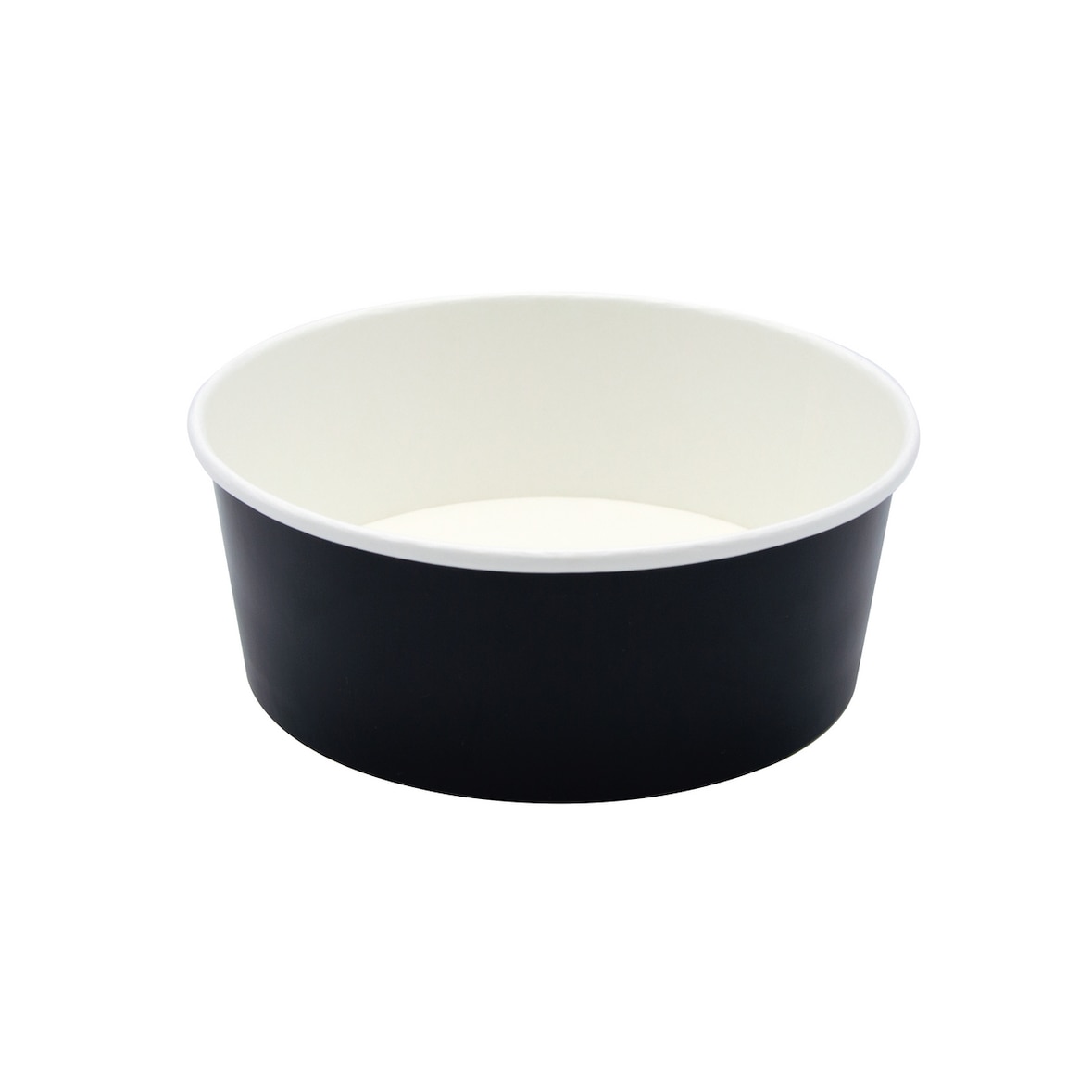 Bfooding Boîte à salade ronde carton noir 1.3 L x 50 Sphère