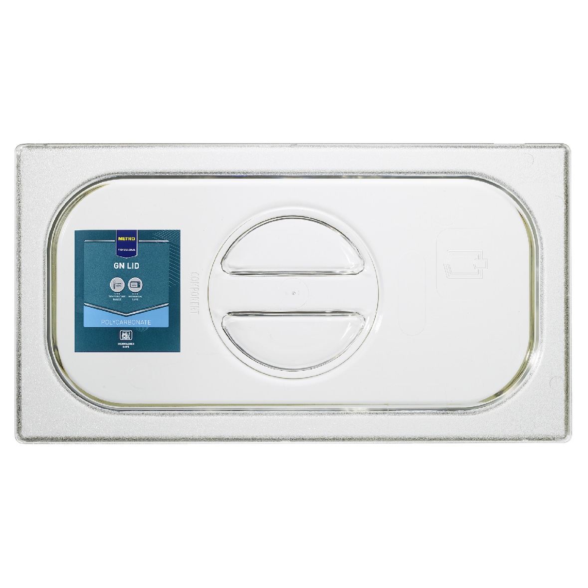METRO Professional Tapa para cubeta GN 1/3, policarbonato, con asa