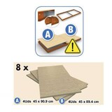 thumbnail of SimonRack Industrieregal, 2000x1800x450 mm, 400 kg am Biegepunkt, 4 Holzböden, Garagenregal, Blau/Orange/Holz- Ecoforte
