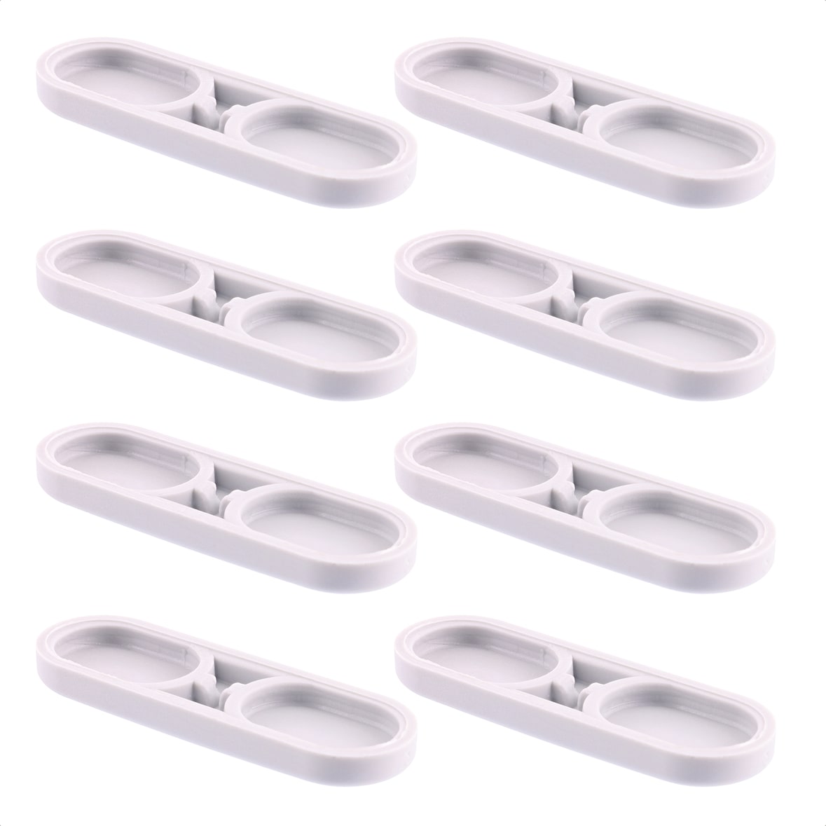 WAGNER QuickClick® Stuhlgleiter Kunststoffgleiter TANDEM HYPER - 8er-Set Ersatzgleiter Ø 39 x 12 mm, DE Ware - 15791900