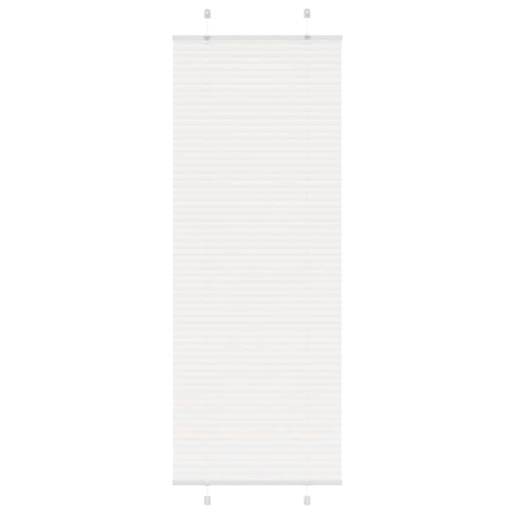vidaXL Plissee Weiß 70x200 cm Stoffbreite 69,4 cm Polyester