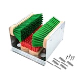 thumbnail of Profi Schuhputzer Schuh und Stiefelputzer Schuhreiniger Besen-Set Schuhabtreter Stiefelreiniger Metall und Holz