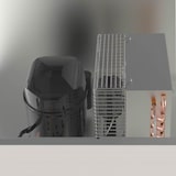 thumbnail of Frigorífico expositor em aço inoxidável, 1 porta, refrigeração a ar, GN2/1, 211 x 66 x 85,4cm, com fechadura, 700L CORECO 10283 Vaiotec