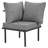 thumbnail of Merax Gartenlounge-Set, 6 Sitzer frei-kombinierbar Gartenmöbel aus Seil Tischplatte aus Glas, grau