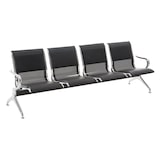 thumbnail of Wachtbank Airport Kunstleer zwart/zwart/4-zits