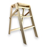 thumbnail of Scaletta sgabello 3 gradini domestico in legno chiudibile salvaspazio Bobby