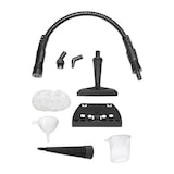 thumbnail of Clatronic DR 3653 Limpiador Vapor, 3,5 Bares Presión, Desinfecta 100ºC, 9 Accesorios, 250ml, Cable 5 m, Negro, 1050W