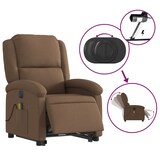 thumbnail of vidaXL Elektrischer Massagesessel mit Aufstehhilfe Braun Stoff