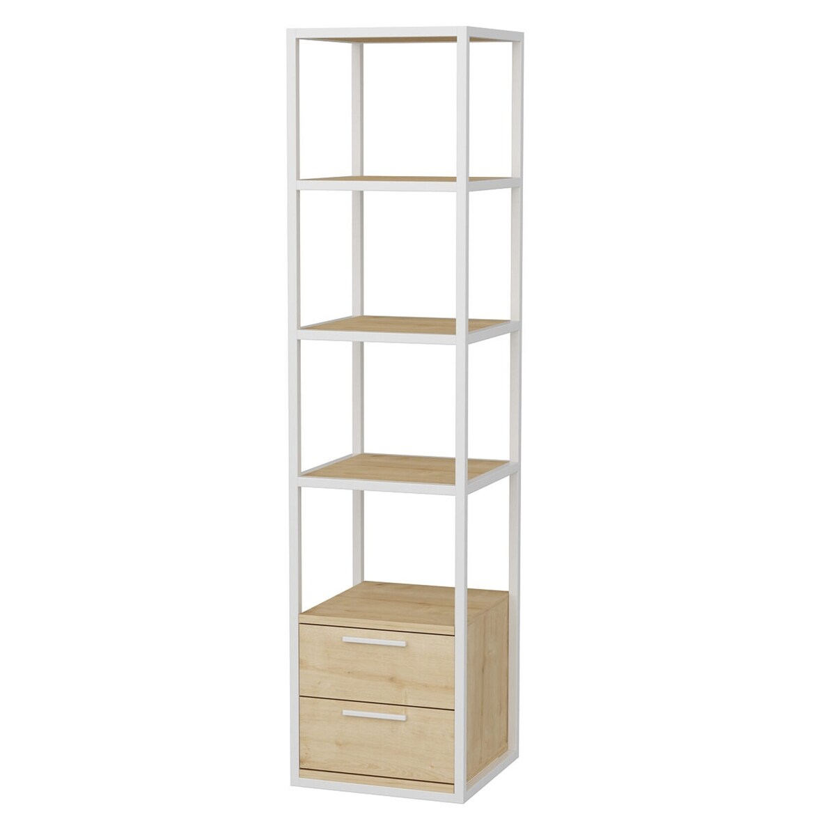 WellHome Loira Bücherregal, Spanplatte furniert mit Melamin