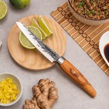 thumbnail of 3 Claveles Japones - Cuchillo Verduras 12.5 cm de Acero Forjado con Hoja Martilleada