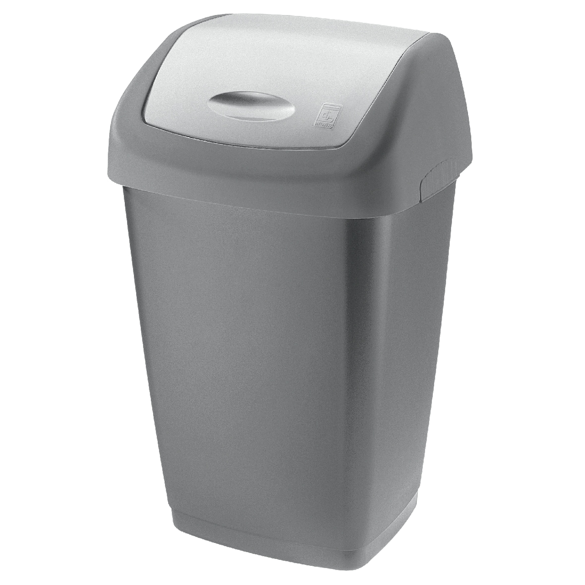 Tarrington House Cestino per rifiuti rettangolare con coperchio inclinabile,  40 x 32 x 65 cm, antracite, 50 L