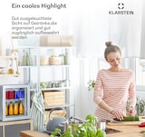 thumbnail of Brooklyn 23 Mini-Kühlschrank Glastür LED Ablage Silber