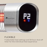 thumbnail of Dark Wave Infrarot-Heizstrahler 2000W Goldbeschichtete Carbonröhre IP65 Aluminium Silber