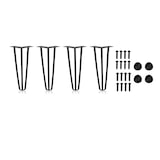 thumbnail of BERLINTABLES Gambe da tavolo Premium Set da 4 15 cm Nero Acciaio Massiccio|Struttura del tavolo Gambe a forcina 3 Montanti Piedini in metallo