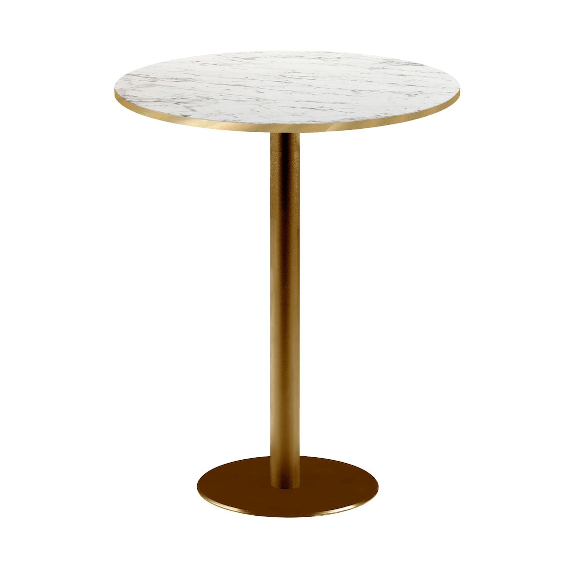 Restootab - Mesa alta Ø60cm Rome bistró mármol calacatta