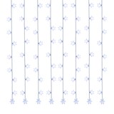 thumbnail of LED Lichtervorhang Schneeflocken 64 kaltweiße LED 1,2mx1m für Innen Weihnachten
