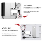 thumbnail of Espressomaschine mit Manometer, halbautomatisch, 20 Bar, Edelstahlgehäuse, 51 mm Filter, 10 mm Milchschaumdüse, Tassenwärmer, Touch-Bedienung