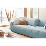 thumbnail of KAWOLA Sofá extra ancho PALACE 3 plazas con ajuste de la profundidad del asiento Pana azul claro