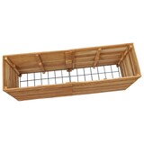 thumbnail of vidaXL Hochbeet 150x40x72 cm Teak Altholz und Stahl